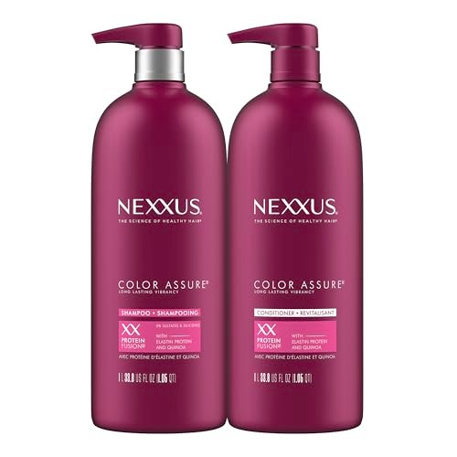 Nexxus Color Assure Shampoo and Conditioner for Color Treated Hair - Enhance Color Vibrancy for Up to 40 Washes - 33.8 oz Duo Avelisse