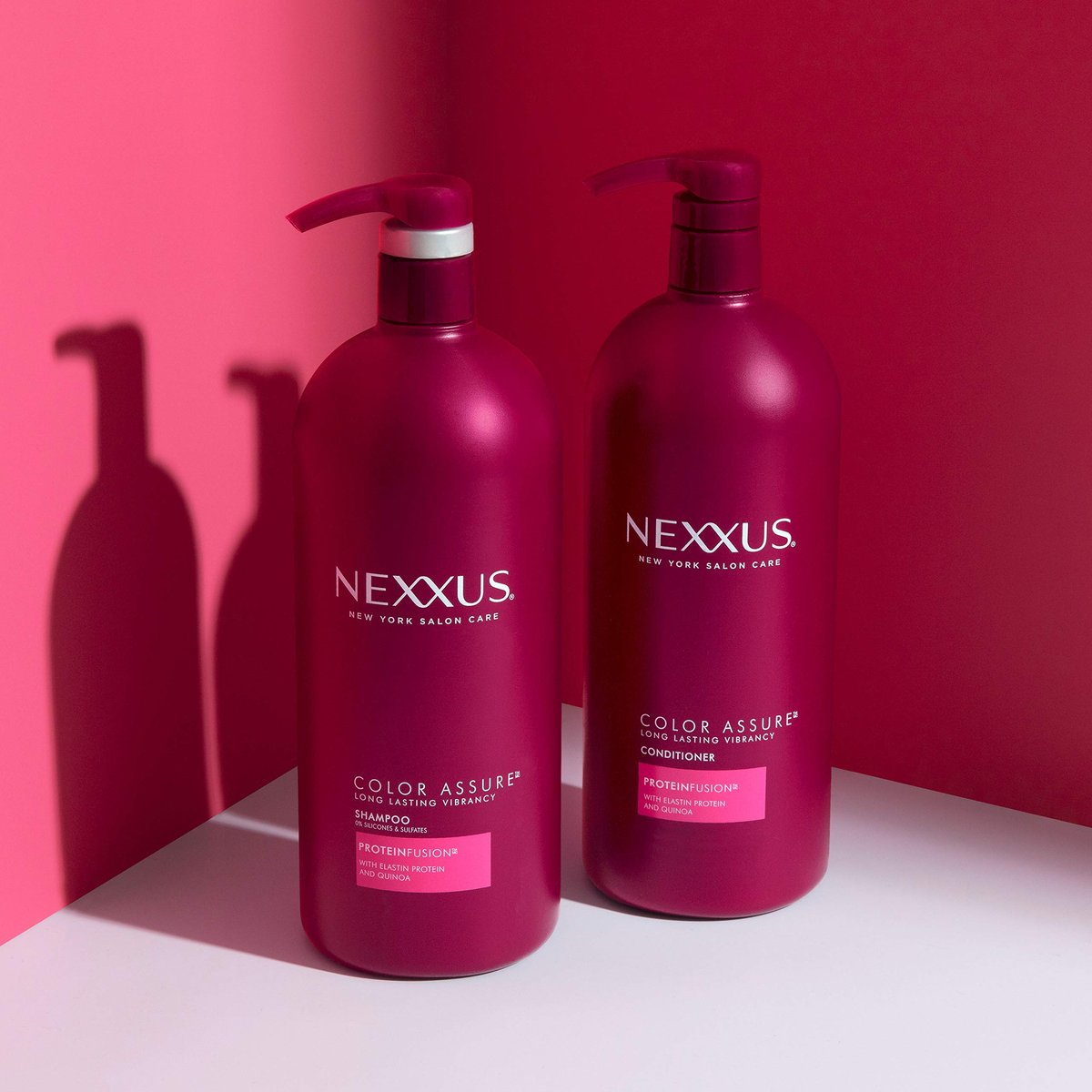 Nexxus Color Assure Shampoo and Conditioner for Color Treated Hair - Enhance Color Vibrancy for Up to 40 Washes - 33.8 oz Duo Avelisse