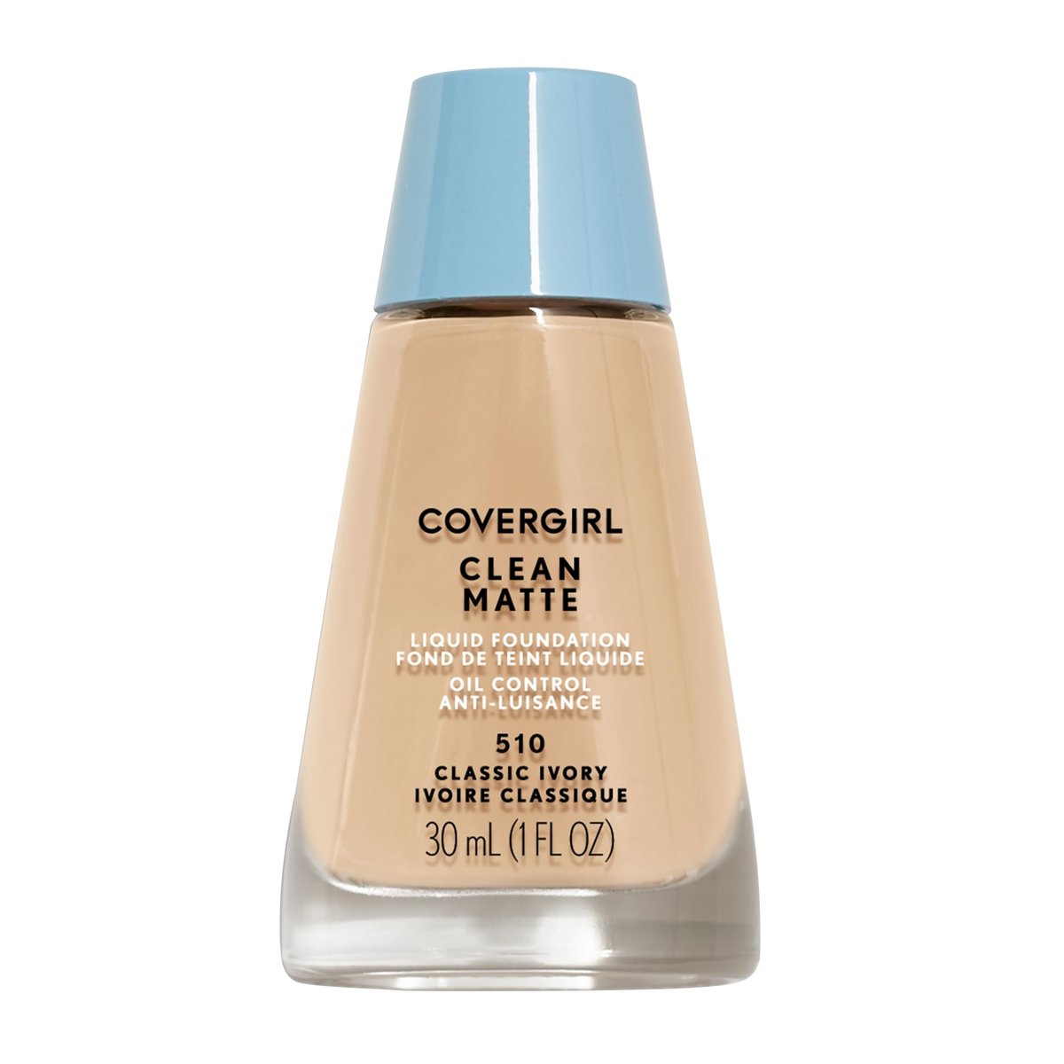 COVERGIRL Clean Matte Liquid Foundation - Classic Ivory, 1 oz - Oil-Free, Shine-Free Finish - görsel 2