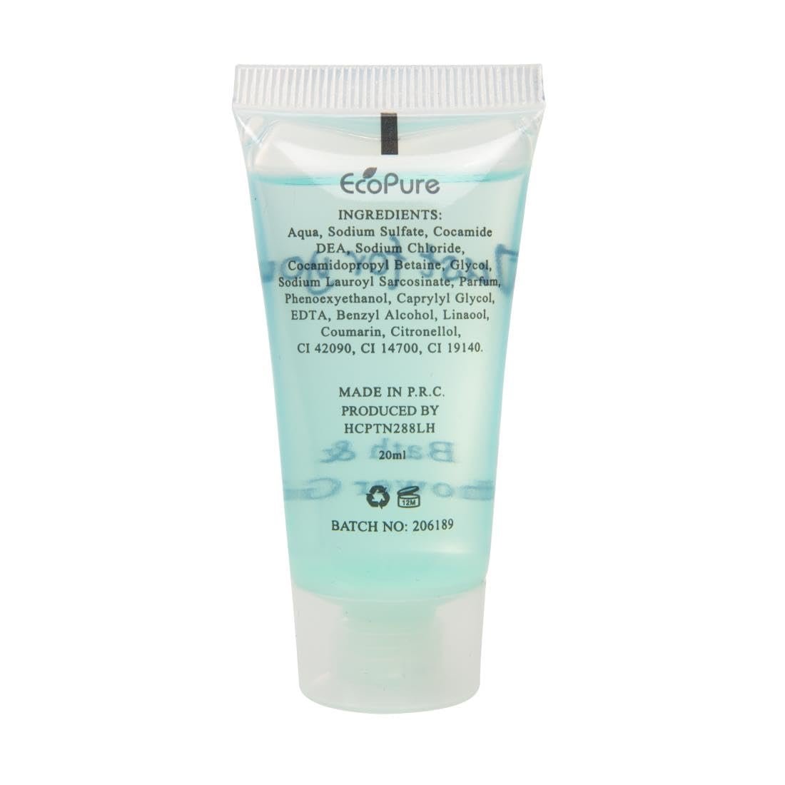 Travel Toiletries - Just for You Bath and Shower Gel 20ml (Pack of 100) - REACH Compliant Hotel Shower Gels, Pleasant Fragrance, Hotel or Home Use Avelisse