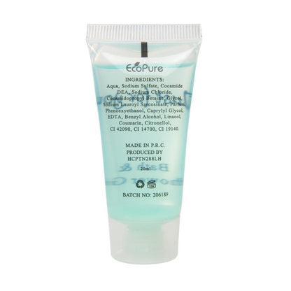 Travel Toiletries - Just for You Bath and Shower Gel 20ml (Pack of 100) - REACH Compliant Hotel Shower Gels, Pleasant Fragrance, Hotel or Home Use Avelisse