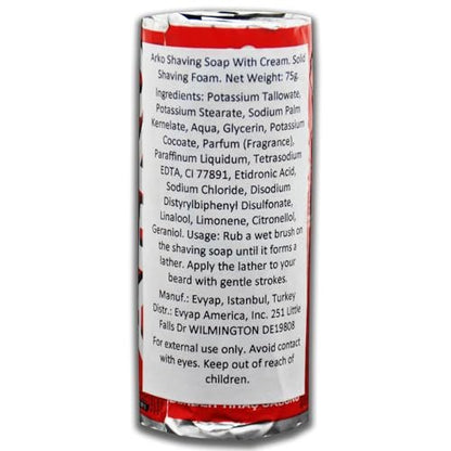 Arko Shaving Cream Soap Stick (2-Pack) - Classic Turkish Shaving Soap for a Smooth, Comfortable Shave