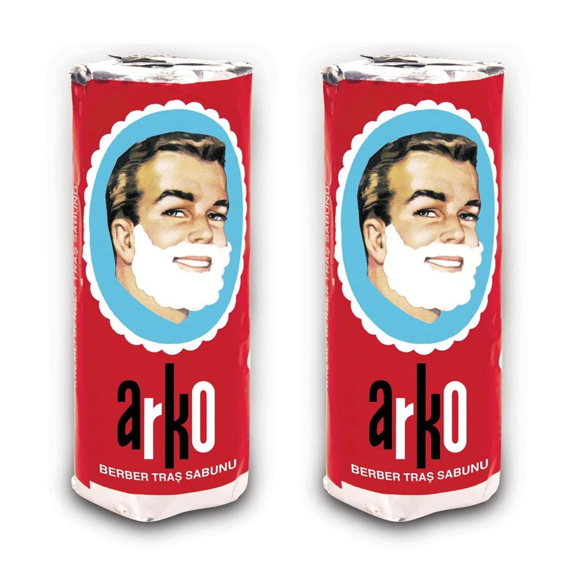 Arko Shaving Cream Soap Stick (2-Pack) - Classic Turkish Shaving Soap for a Smooth, Comfortable Shave - görsel 1