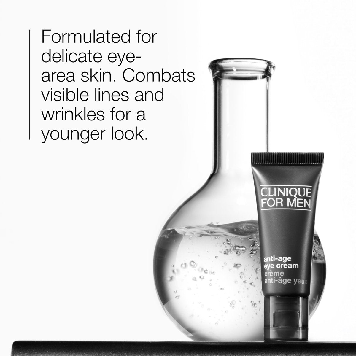 Clinique For Men Anti-Age Eye Cream Moisturizer – Hydrating & Brightening, Mini Travel Size, 0.5 Fl Oz Avelisse