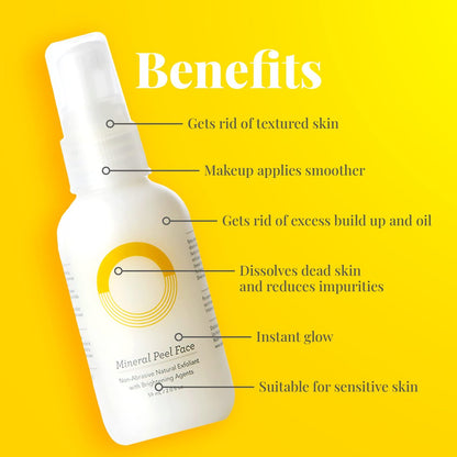 ORG Peel Off Face Cleanser – Gentle Exfoliating Korean Sensitive Skincare for Glowing Skin, Pore Minimizer & Brightening Agent, Cruelty Free Natural Formula, 2 oz Avelisse