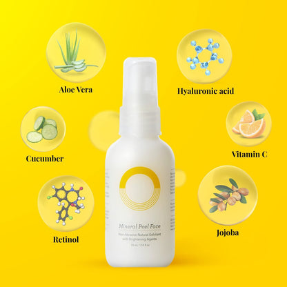 ORG Peel Off Face Cleanser – Gentle Exfoliating Korean Sensitive Skincare for Glowing Skin, Pore Minimizer & Brightening Agent, Cruelty Free Natural Formula, 2 oz Avelisse