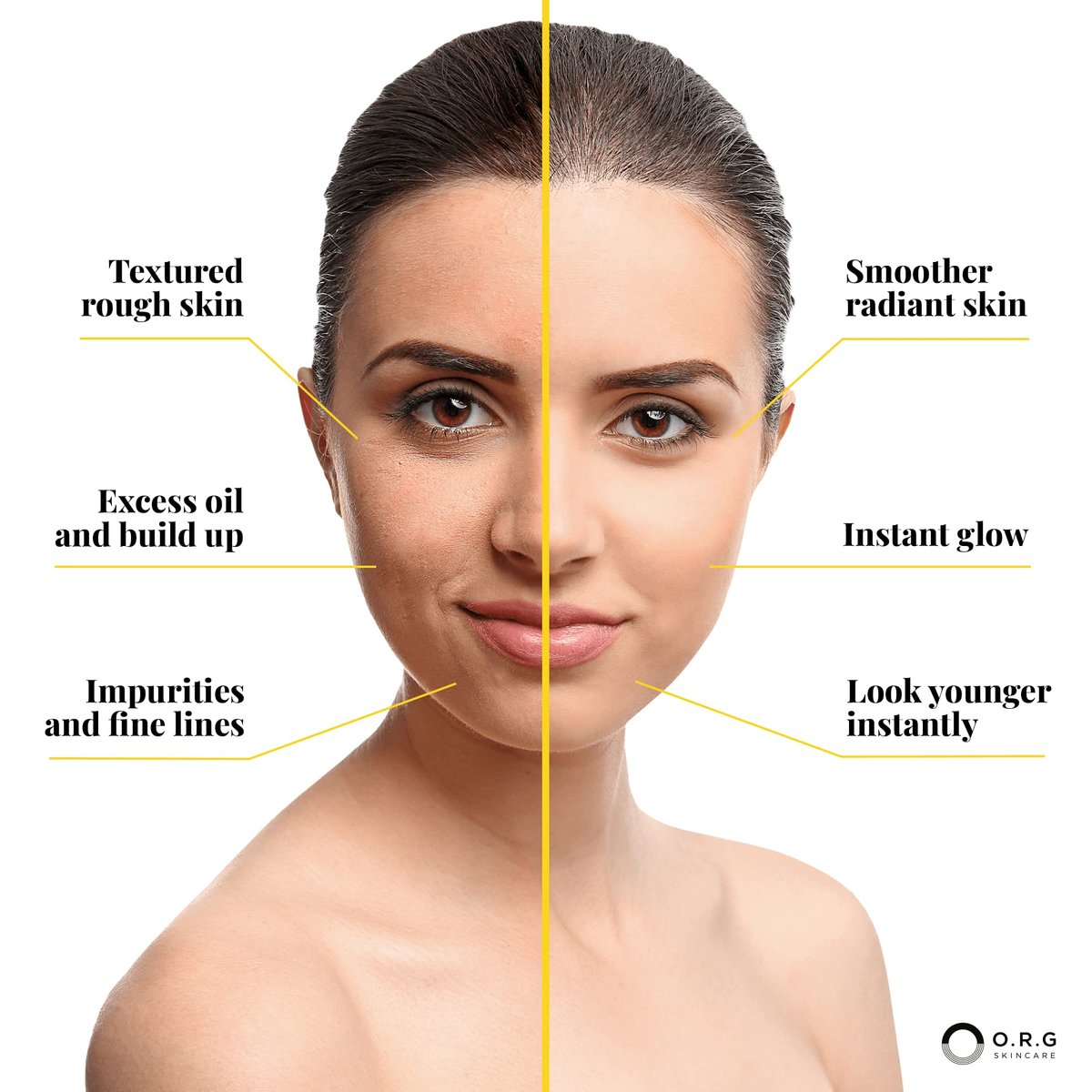 ORG Peel Off Face Cleanser – Gentle Exfoliating Korean Sensitive Skincare for Glowing Skin, Pore Minimizer & Brightening Agent, Cruelty Free Natural Formula, 2 oz Avelisse