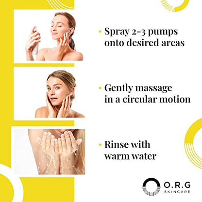 ORG Peel Off Face Cleanser – Gentle Exfoliating Korean Sensitive Skincare for Glowing Skin, Pore Minimizer & Brightening Agent, Cruelty Free Natural Formula, 2 oz Avelisse