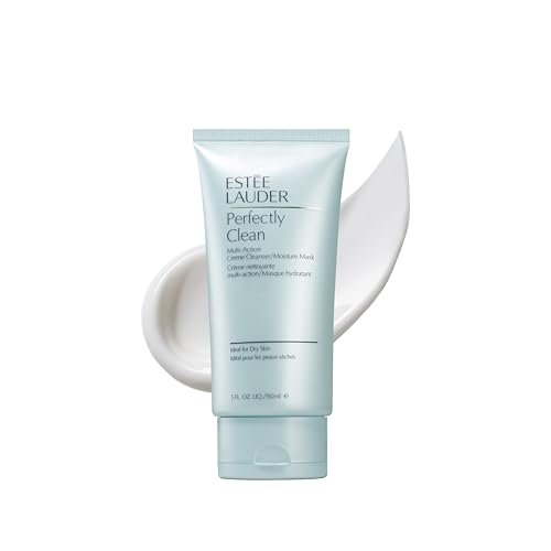 Estée Lauder Perfectly Clean Multi-Action Cream Face Wash & Moisture Mask for Dry Skin, 5 oz Avelisse