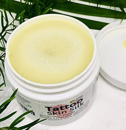 Urban ReLeaf Tattoo Skin Silk - Natural Shea Butter Salve for New & Old Tattoos, Vegan Healing Ointment
