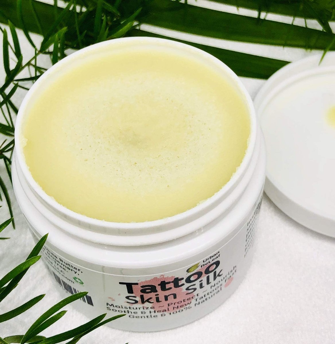 Urban ReLeaf Tattoo Skin Silk - Natural Shea Butter Salve for New & Old Tattoos, Vegan Healing Ointment - görsel 3