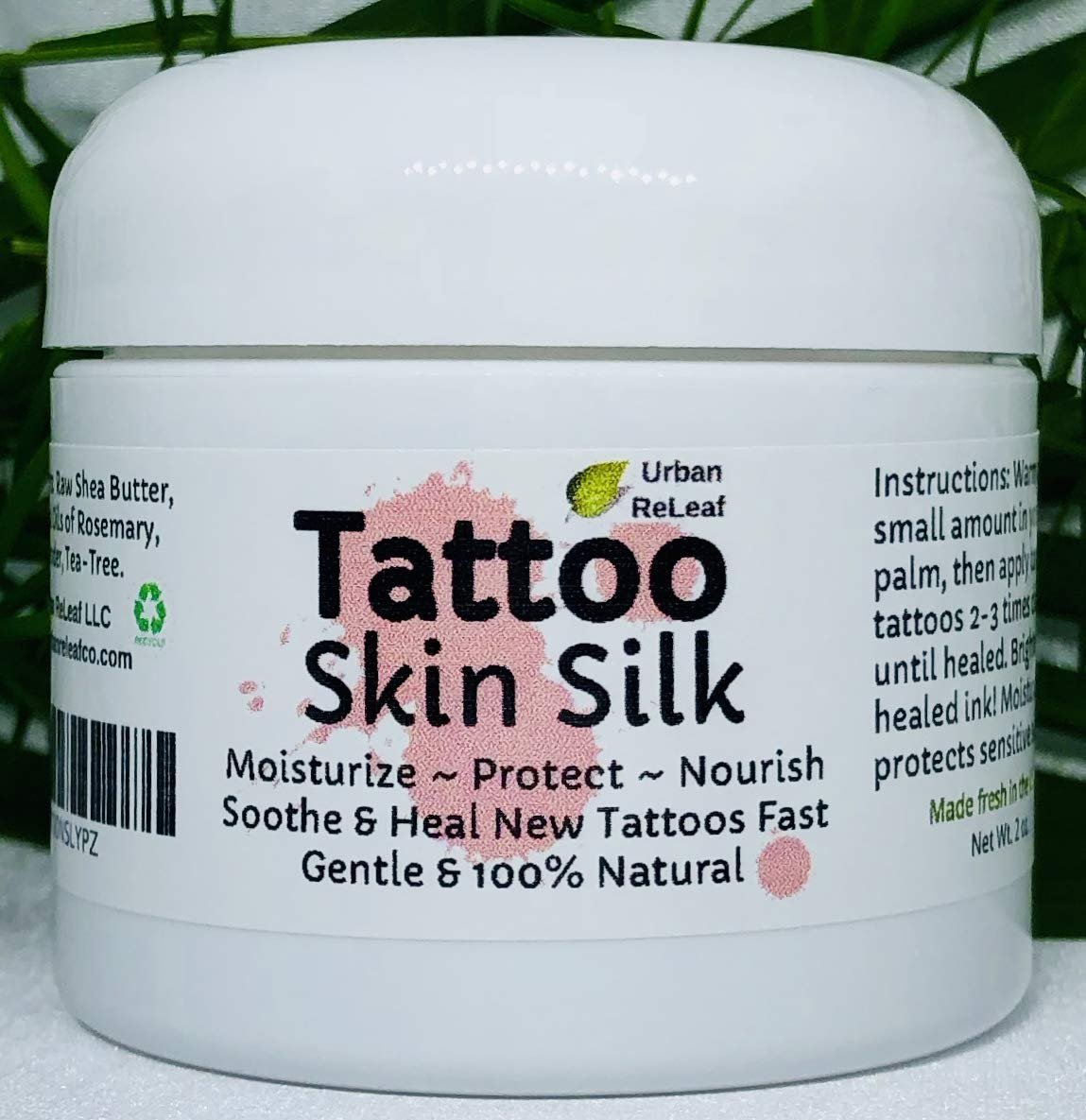 Urban ReLeaf Tattoo Skin Silk - Natural Shea Butter Salve for New & Old Tattoos, Vegan Healing Ointment - görsel 9