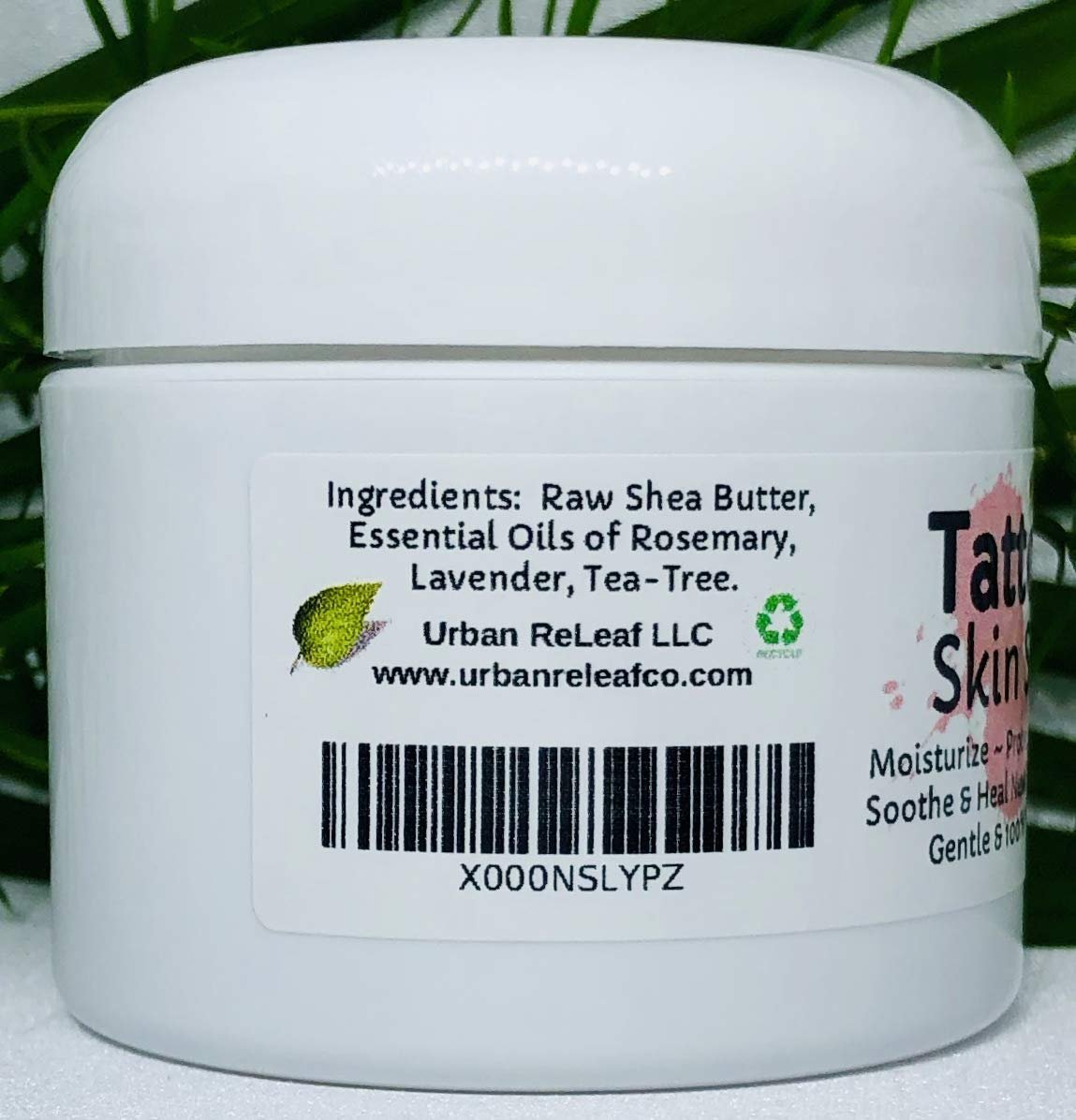 Urban ReLeaf Tattoo Skin Silk - Natural Shea Butter Salve for New & Old Tattoos, Vegan Healing Ointment - görsel 5