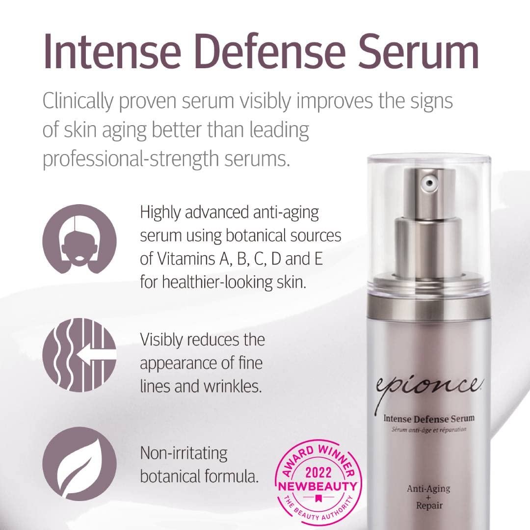 Epionce Intense Defense Serum – Anti-Aging Facial Serum with Vitamin C, E, D, A, B & Niacinamide | Dermatologist-Developed Skincare Avelisse