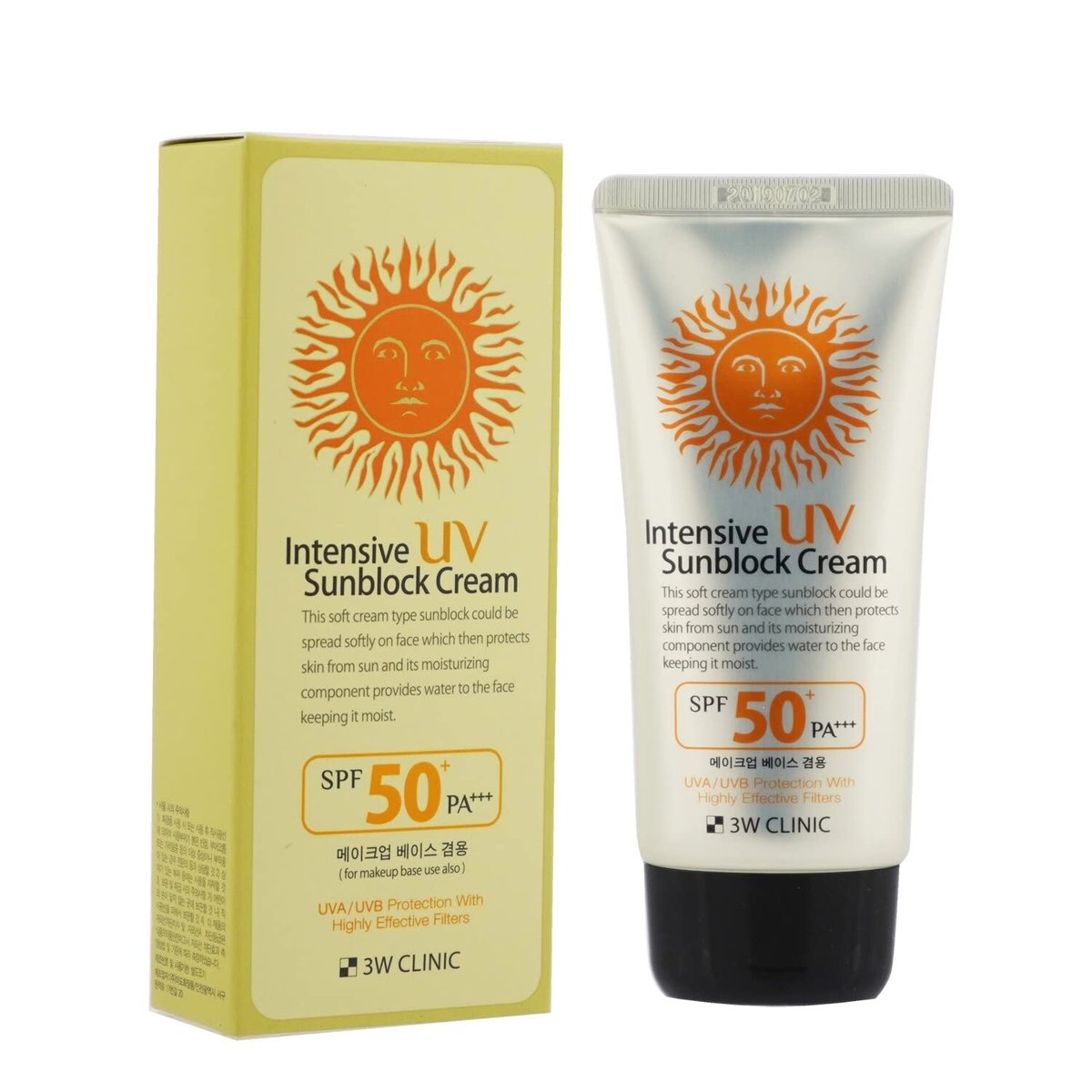 3W Clinic Intensive UV Sunblock Cream SPF50+ PA+++ - 70ml (2.37 Fl Oz) - görsel 3