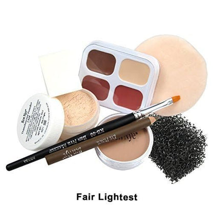 Ben Nye Theatrical Creme Personal Kit - Fair: Lightest PK-0 | Professional Makeup Set Avelisse