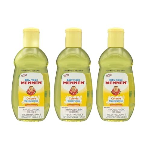 Baby Magic Mennen Cologne - Colonia Mennen para Bebe (Pack of 3, 6.8 Fl Oz Each) Avelisse