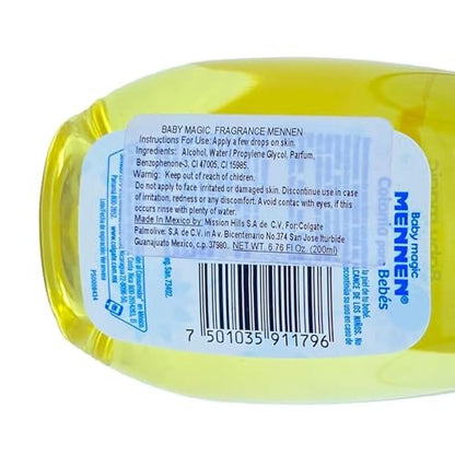 Baby Magic Mennen Cologne - Colonia Mennen para Bebe (Pack of 3, 6.8 Fl Oz Each) Avelisse