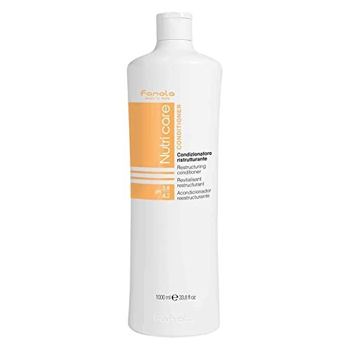 Fanola Restructuring Hair Conditioner – Hydrating & Nourishing Conditioner with Argan and Linseed Oil for Dry, Damaged Hair – Anti-Frizz, Repairing Formula – 33.8 Fl Oz Avelisse