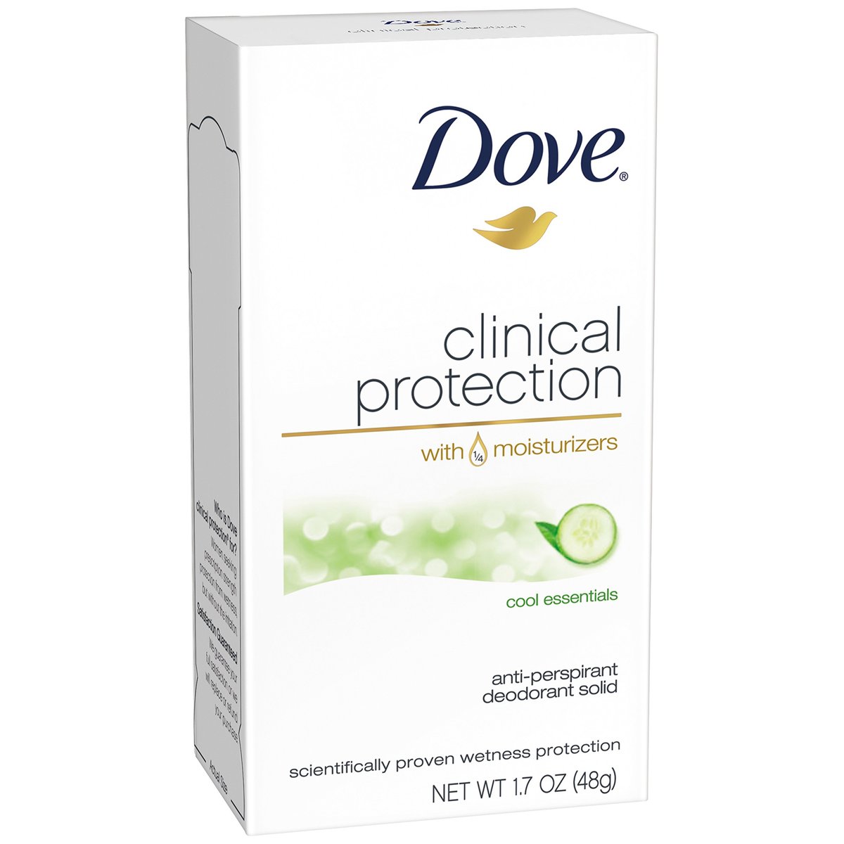 Dove Clinical Protection Antiperspirant Deodorant, Cool Essentials, 1.7 oz - görsel 1