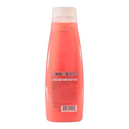 Alberto VO5 Moisture Milks Moisturizing Shampoo with Soy Milk & 5 Oils – Strawberries & Cream Scent, 15 oz