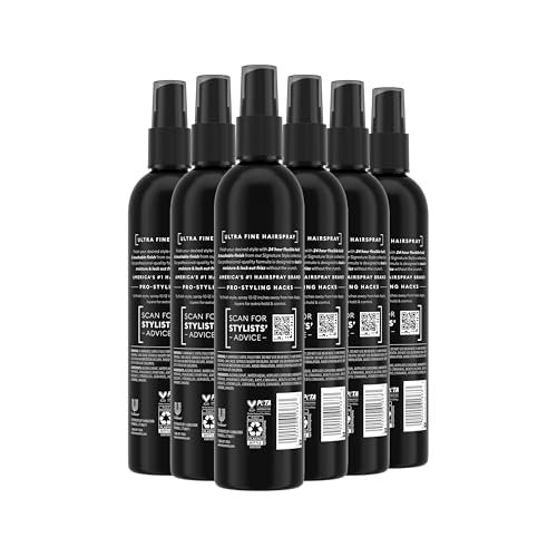 TRESemmé Non-Aero Hairspray Ultra Fine, 24-Hour Frizz Control, 10 oz (Pack of 6) Avelisse