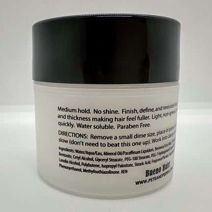 Pete & Pedro Hair Styling Clay - Medium Hold, Matte Finish, Low Shine for Men, 2 oz