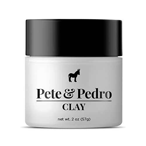 Pete & Pedro Hair Styling Clay - Medium Hold, Matte Finish, Low Shine for Men, 2 oz - görsel 2