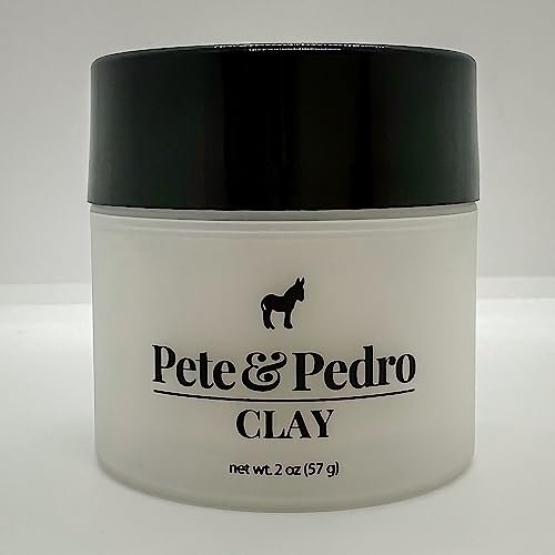Pete & Pedro Hair Styling Clay - Medium Hold, Matte Finish, Low Shine for Men, 2 oz - görsel 12