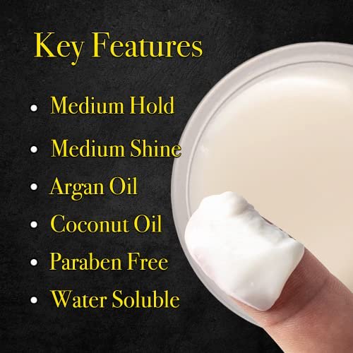 Pete & Pedro HAIR PASTE – Men’s Hair Paste with Medium Hold & Shine | Semi-Matte Finish Texturizing Styling Cream | As Seen on Shark Tank, 2 oz Avelisse