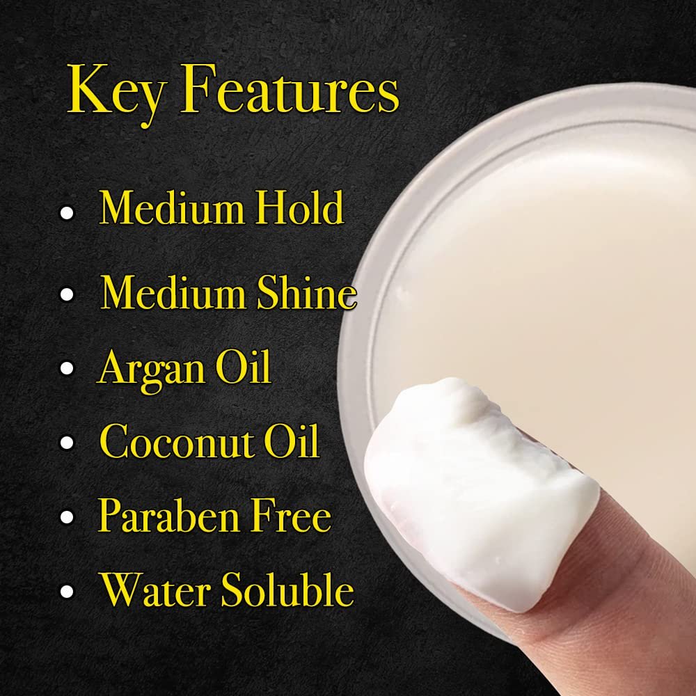 Pete & Pedro HAIR PASTE – Men’s Hair Paste with Medium Hold & Shine | Semi-Matte Finish Texturizing Styling Cream | As Seen on Shark Tank, 2 oz Avelisse
