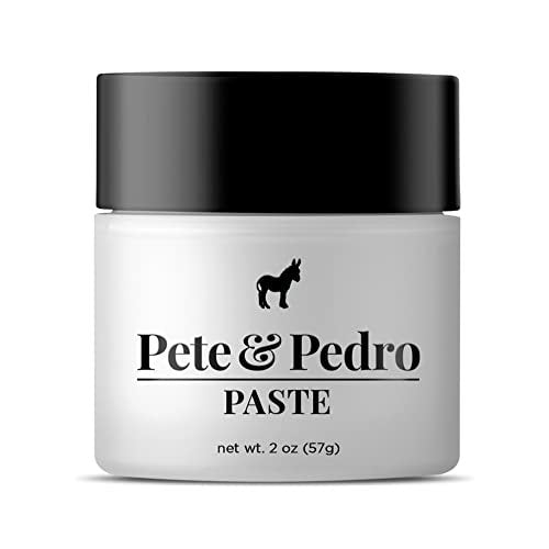 Pete & Pedro HAIR PASTE – Men’s Hair Paste with Medium Hold & Shine | Semi-Matte Finish Texturizing Styling Cream | As Seen on Shark Tank, 2 oz Avelisse