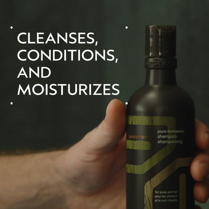 Aveda Men Pure-Formance Shampoo | Daily Lightweight Formula for Men’s Hair | Cleanses and Refreshes Hair and Scalp | 96% Naturally Derived, 10.1 Fl Oz Avelisse