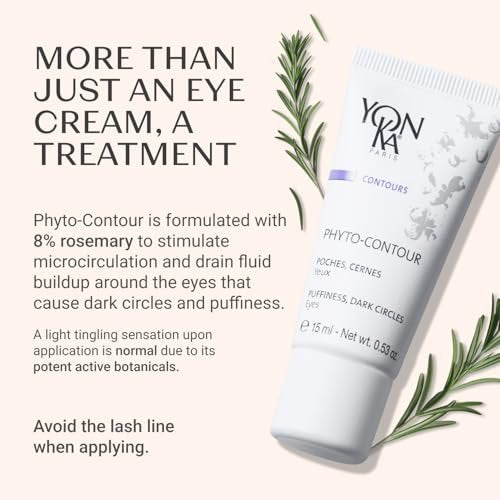 Yon-Ka Phyto-Contour Anti-Aging Eye Cream – Reduces Puffiness & Dark Circles, Paraben-Free, 0.5 fl oz Avelisse