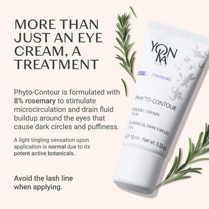 Yon-Ka Phyto-Contour Anti-Aging Eye Cream – Reduces Puffiness & Dark Circles, Paraben-Free, 0.5 fl oz Avelisse