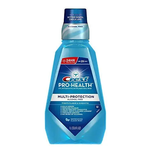Crest Pro-Health Multi-Protection Refreshing Clean Mint Mouthwash, 33.8 fl oz Avelisse