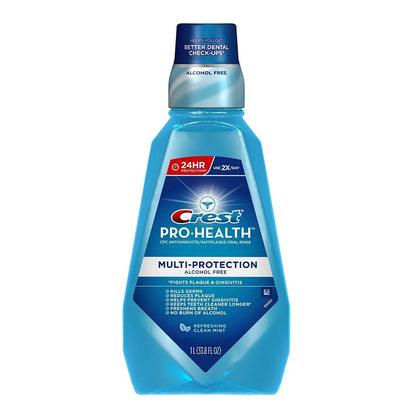 Crest Pro-Health Multi-Protection Refreshing Clean Mint Mouthwash, 33.8 fl oz Avelisse