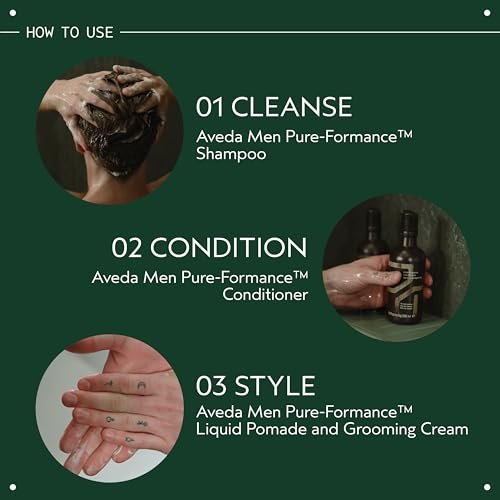 Aveda Men Pure-Formance Conditioner | Lightweight Conditioner for Men’s Hair | Adds Shine & Scalp Care, 10 Fl Oz Avelisse