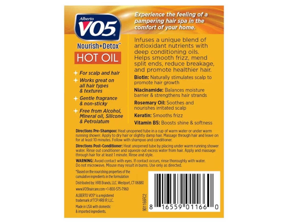 VO5 Hot Oil Therapy Moisturizing Treatment - 2 Pack, 0.5 Fl Oz Each - görsel 3