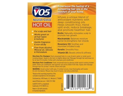 VO5 Hot Oil Therapy Moisturizing Treatment - 2 Pack, 0.5 Fl Oz Each - görsel 4