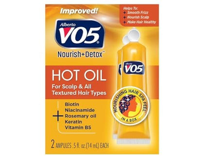 VO5 Hot Oil Therapy Moisturizing Treatment - 2 Pack, 0.5 Fl Oz Each