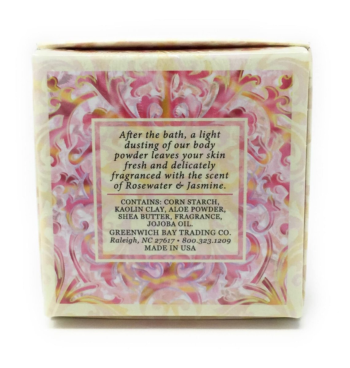Greenwich Bay Trading Co. Rosewater & Jasmine Dusting Powder - 4 oz - görsel 3