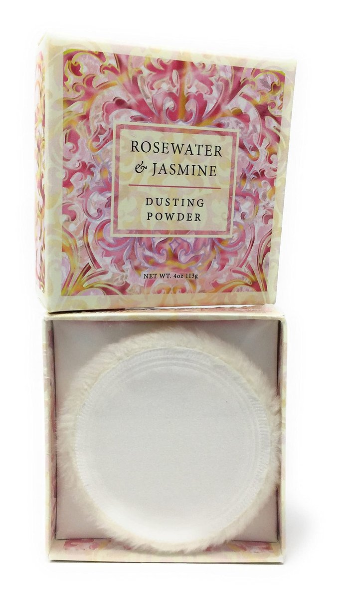 Greenwich Bay Trading Co. Rosewater & Jasmine Dusting Powder - 4 oz - görsel 5
