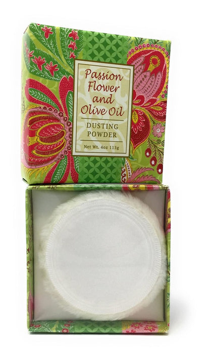 Greenwich Bay Trading Co. Dusting Powder - Passion Flower & Olive Oil, 4 oz Avelisse