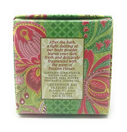 Greenwich Bay Trading Co. Dusting Powder - Passion Flower & Olive Oil, 4 oz Avelisse