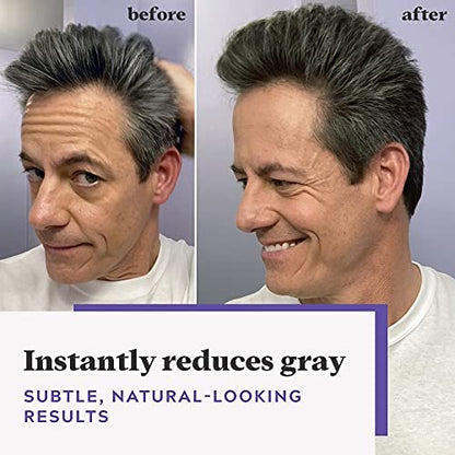 Just For Men Touch of Gray Medium Brown T-35 Permanent Hair Color Kit for Men - Salt and Pepper Look, 1 Count