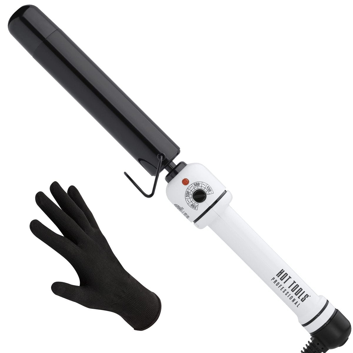 HOT TOOLS Pro Artist Nano Ceramic Curling Wand | 1-1/4 Inch Barrel for Smooth, Shiny Curls Avelisse
