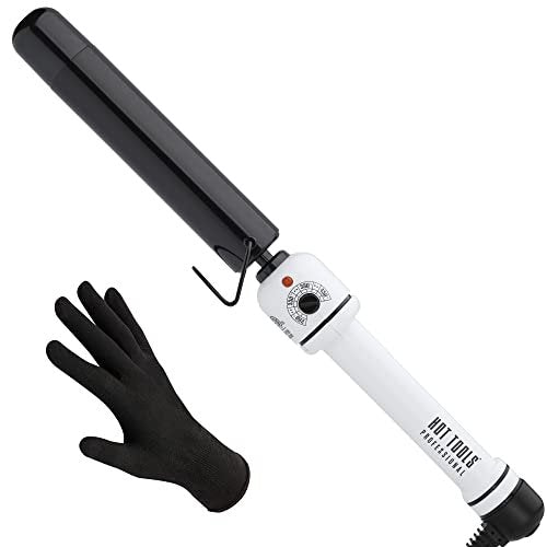 HOT TOOLS Pro Artist Nano Ceramic Curling Wand | 1-1/4 Inch Barrel for Smooth, Shiny Curls Avelisse