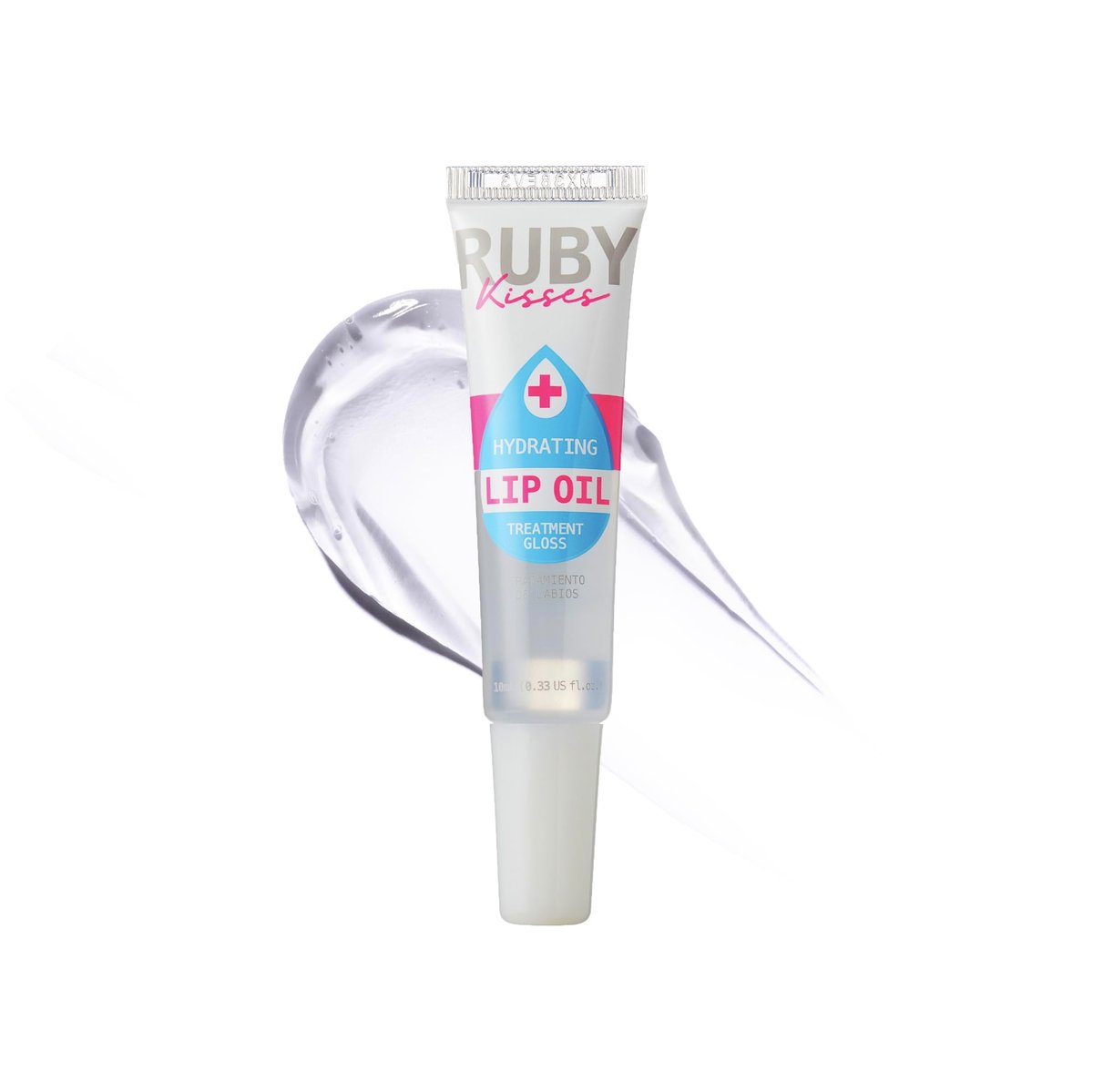 Ruby Kisses Hydrating Clear Lip Oil Treatment Gloss - Nourish & Repair Dry Lips with Vitamin E & Jojoba - görsel 1