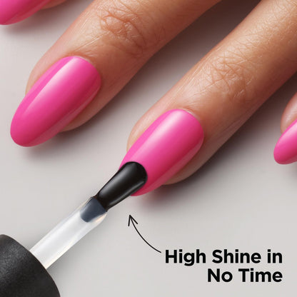 CND Vinylux Long Wear Shine Top Coat - Quick Drying & Easy to Remove, 0.5 Fl Oz